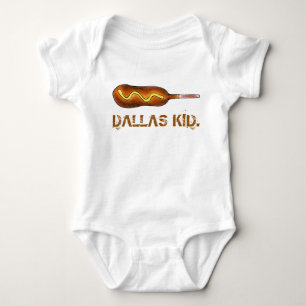 Dallas Kid TX Texas Corndog Corndog Corn Dog Musta Baby Strampler