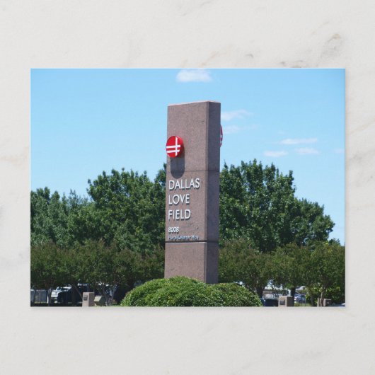 Dallas Liebe Field Postkarte (Vorderseite)