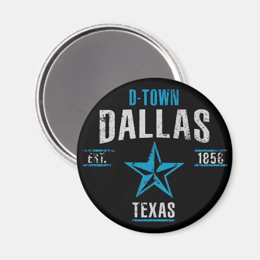 Dallas Magnet (Vorderseite/Rückseite)