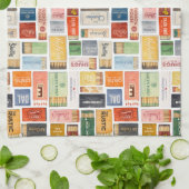 Dallas Matchbook Küchenhandtuch Geschirrtuch (Gefaltet)