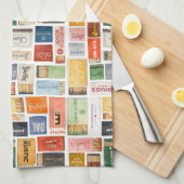 Dallas Matchbook Küchenhandtuch Geschirrtuch (Viertel Falte)
