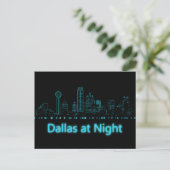 Dallas Nacht Postkarte (Stehend Vorderseite)