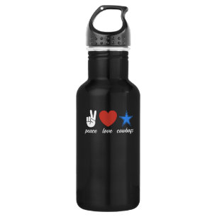 Dallas Peace Liebe Cowboys Design - stolz Edelstahlflasche
