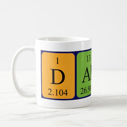 Dallas Periodenname Tasse (Links)