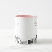 Dallas Personalisierte Hochzeitscoffee Tasse (Zentrum)