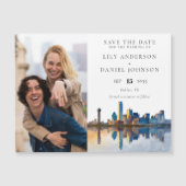 Dallas Photo Wedding Save The Date Magneteinladung (Vorderseite)