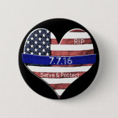 Dallas Police Memorial Button (Vorderseite)