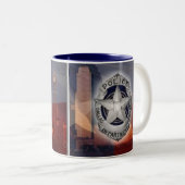Dallas-Polizei Zweifarbige Tasse (VorderseiteRechts)
