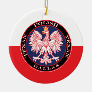 Dallas Polnisch Texan Keramik Ornament