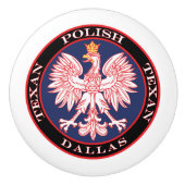 Dallas Polnisch Texan Keramikknauf (Vorderseite)