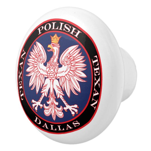 Dallas Polnisch Texan Keramikknauf (Rechts)
