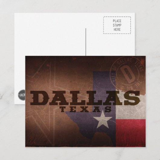 Dallas Postcard Postkarte (Vorne/Hinten)