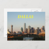 DALLAS POSTCARD POSTKARTE (Vorne/Hinten)