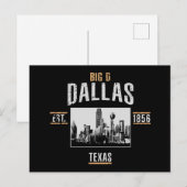 Dallas Postkarte (Vorne/Hinten)