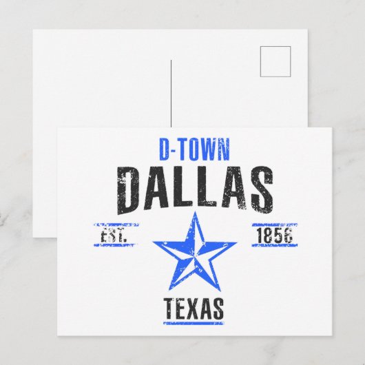 Dallas Postkarte (Vorne/Hinten)