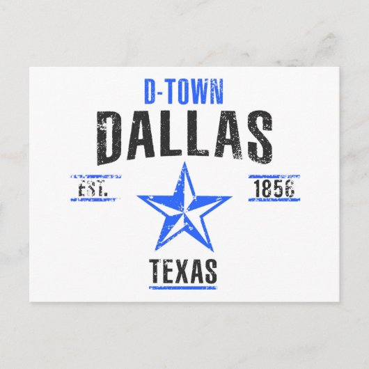 Dallas Postkarte (Vorderseite)