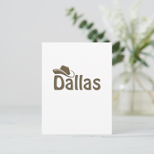 Dallas Postkarte (Stehend Vorderseite)