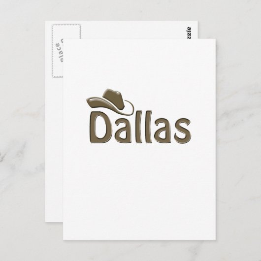 Dallas Postkarte (Vorne/Hinten)