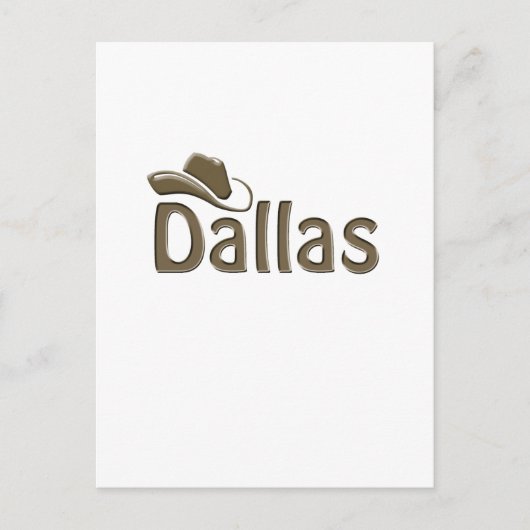 Dallas Postkarte (Vorderseite)
