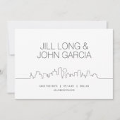 Dallas Save the Date Einladung (Vorderseite)