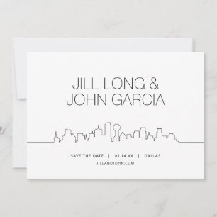 Dallas Save the Date Einladung