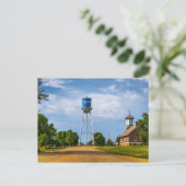 Dallas, SD Water Tower & Museum Postkarte (Stehend Vorderseite)