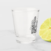 Dallas Skyline Art Design Dallas Skyline Design Schnapsglas (Links)