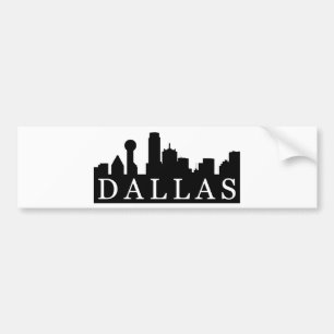 Dallas-Skyline Autoaufkleber