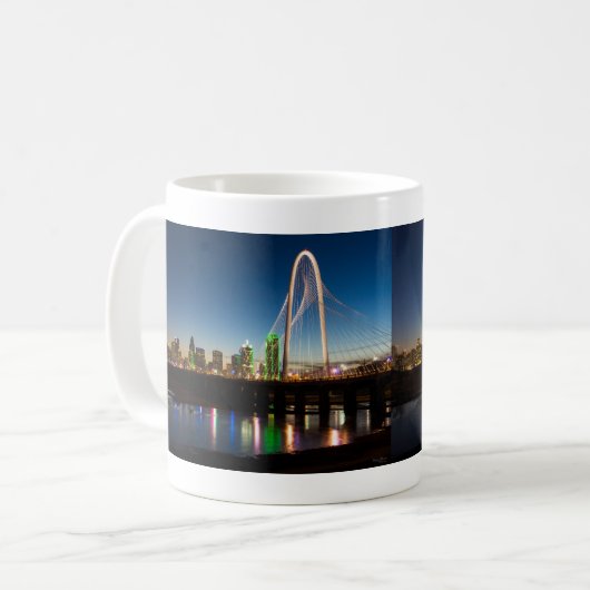 Dallas Skyline Dawn Coffee Tasse (Vorderseite Links)