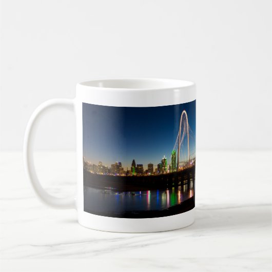 Dallas Skyline Dawn Coffee Tasse (Links)