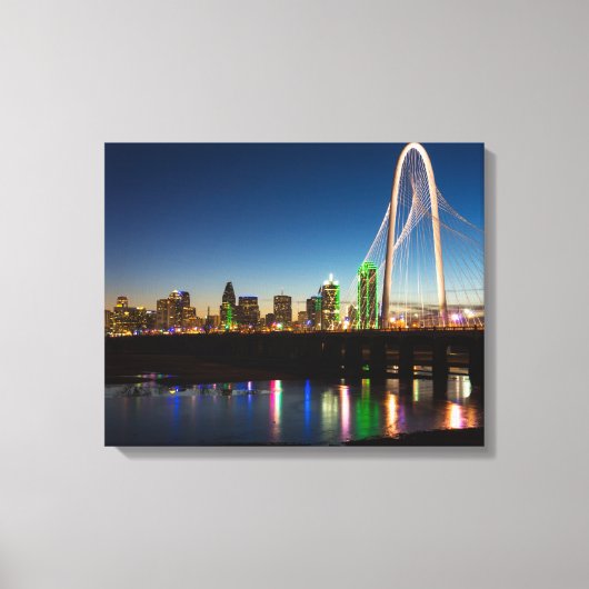 Dallas Skyline Dawn Leinwanddruck (Vorderseite)