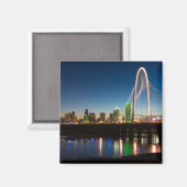 Dallas Skyline Dawn Magnet (Vorderseite/Rückseite)