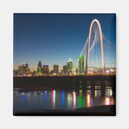 Dallas Skyline Dawn Magnet (Vorne)