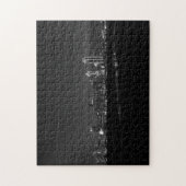 Dallas Skyline Dawn Pano Grayscale Puzzle (Vertikal)