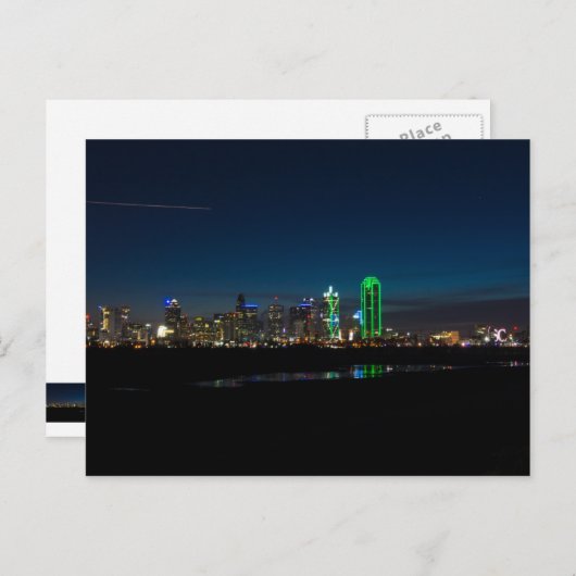Dallas Skyline Dawn Pano Postkarte (Vorne/Hinten)