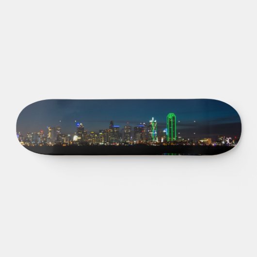 Dallas Skyline Dawn Pano Skateboard (Horizontal)