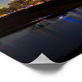 Dallas Skyline Dawn Poster (Ecke)