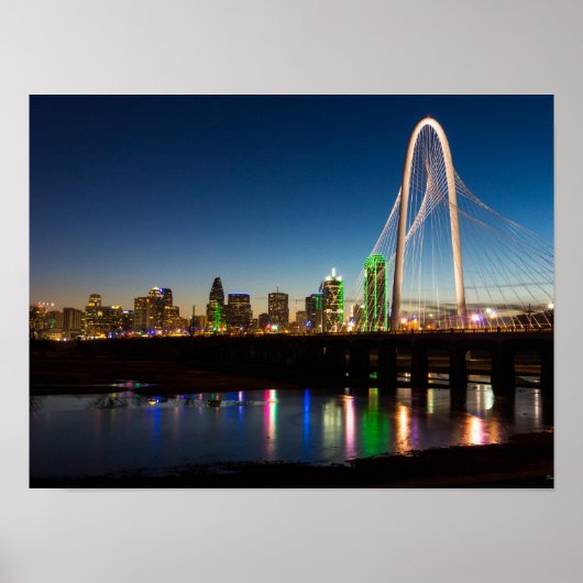 Dallas Skyline Dawn Poster (Vorne)