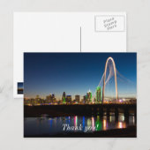 Dallas Skyline Dawn Postkarte (Vorne/Hinten)
