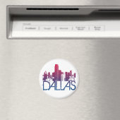 Dallas Skyline Design Magnet (In Situ (Geschirrspüler))