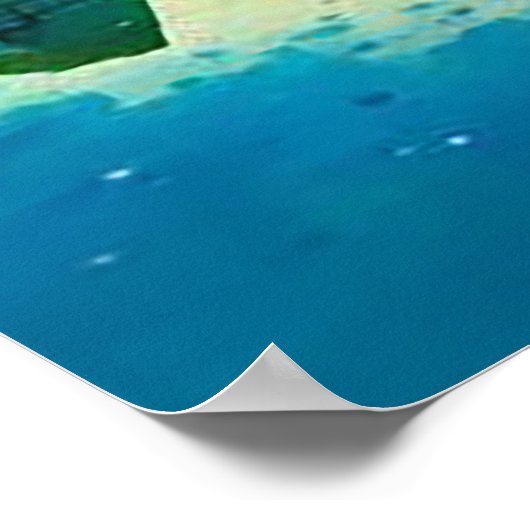 Dallas Skyline Graffiti Art Poster (Ecke)