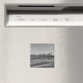 Dallas Skyline Grayscale Magnet (In Situ (Geschirrspüler))