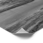 Dallas Skyline Grayscale Poster (Ecke)