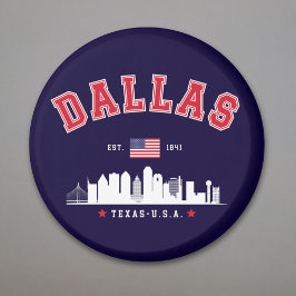 Dallas Skyline Heritage Magnet