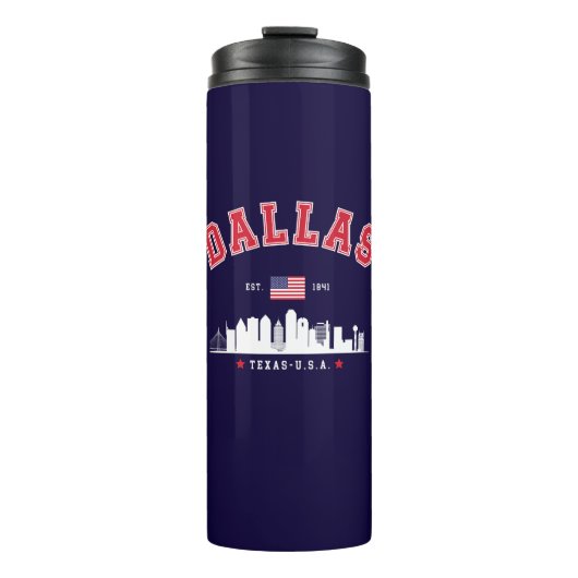 Dallas Skyline Heritage Thermosbecher (Vorderseite)