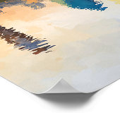 Dallas Skyline Hochzeits-Willkommensschild Poster (Ecke)