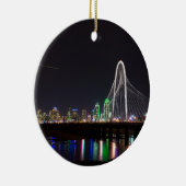 Dallas Skyline Hunt Keramik Ornament (Rechts)