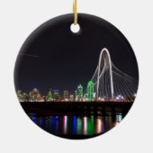 Dallas Skyline Hunt Keramik Ornament (Hinten)