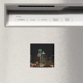 Dallas Skyline in der Nacht Magnet (In Situ (Geschirrspüler))