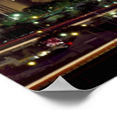 Dallas Skyline in der Nacht Poster (Ecke)